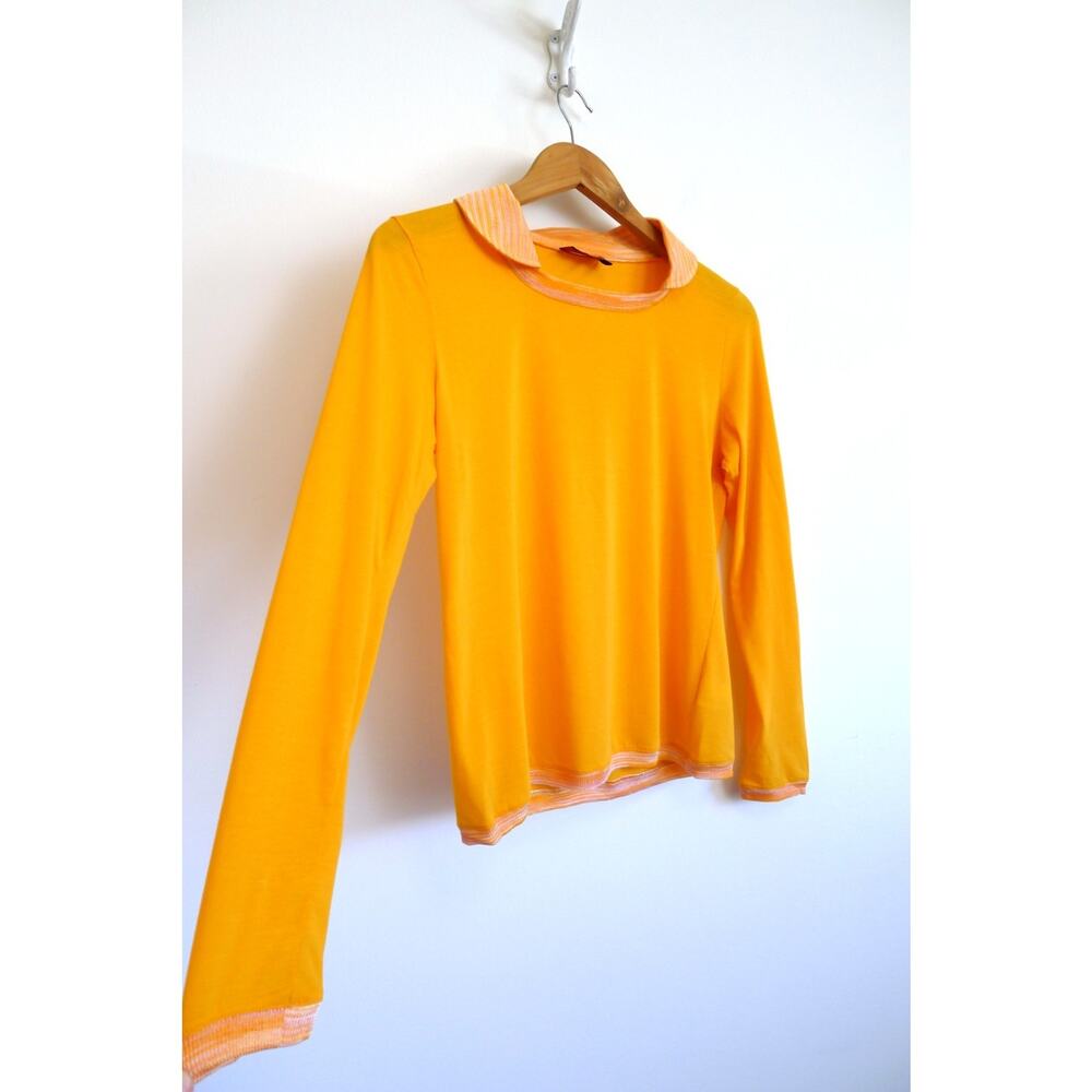 MISSONI Cotton Polo Shirt Top Peter Pan Collar Italy Net-A-Porter 40 S $785